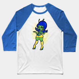 Thicc Alien Gal Baseball T-Shirt